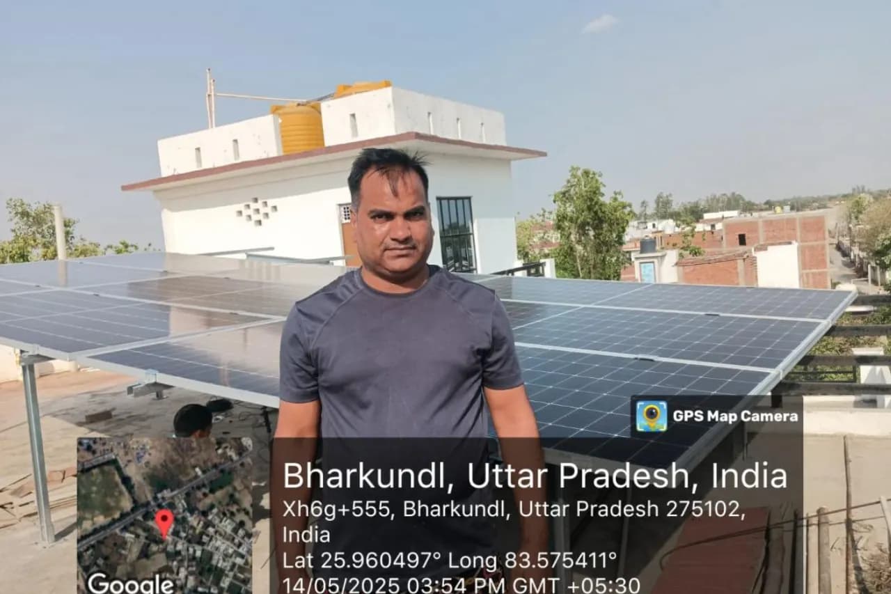 Residential Rooftop Solar Installation – Bharkundi