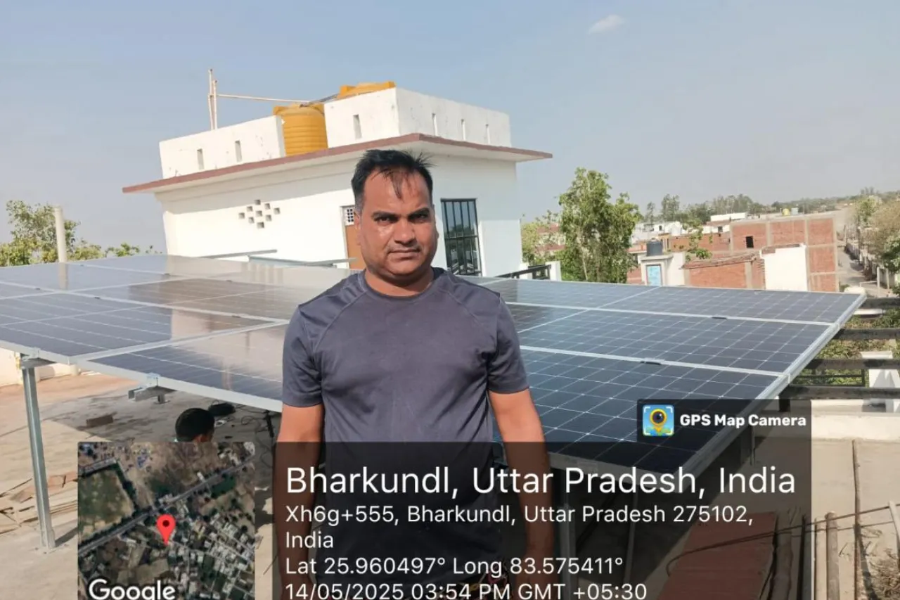 Residential Rooftop Solar Installation – Bharkundi