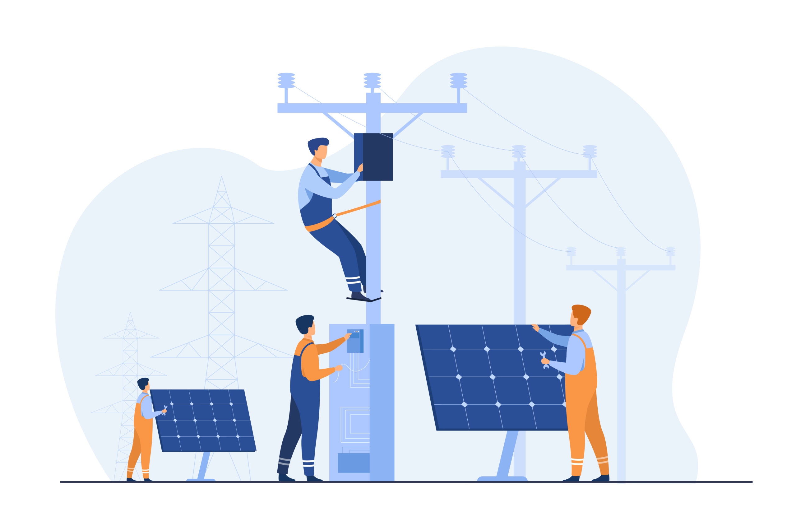 Solar power plant maintenance